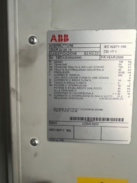 Pannèlle de Trasformazione Abb VD4/R - Vendita Privata