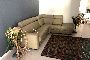 Beige Eco Leather Corner Sofa with Vases 1