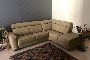 Beige Eco Leather Corner Sofa with Vases 4
