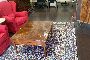 No. 2 Fabric Armchairs, Table, Lamp and Carpet 2