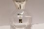 Crystal and silver bottle with 3 shot glasses 3