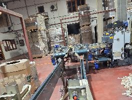 Insieme di macchinari industriali, veicoli e impianti per la fabbricazione di imballaggi, situati a Mérida