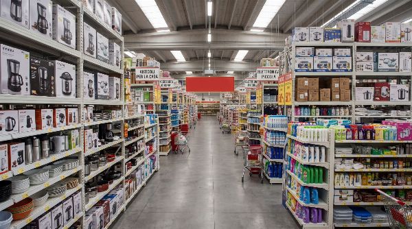 Megastore - Vegyes áruk, Lakberendezés, Elektronika és Polcrendszerek - Bírósági felszámolás 82/2026 - Nápoly Észak Bírósága