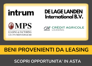 BENI PROVENIENTI DA LEASING