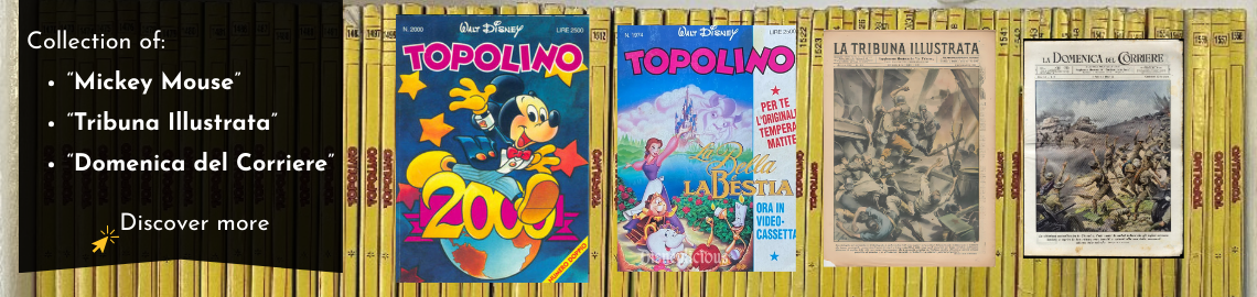 Collection of "Mickey Mouse", "Tribuna Illustrata" and "Domenica del Corriere"
