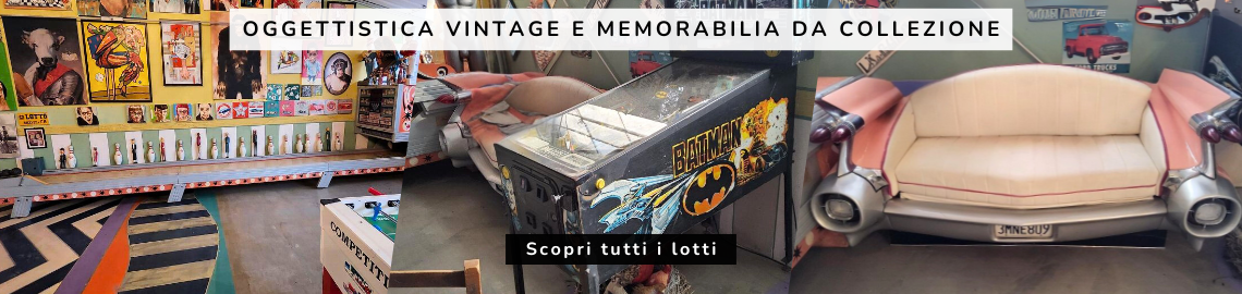 Oggettistica vintage e memorabilia - Liquidazion Giudizial n.52/2023 - Tribunale de Turin