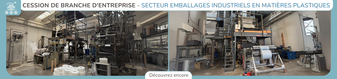 Cession de Branche d'Entreprise - Secteur Emballages Industriels en matières plastiques